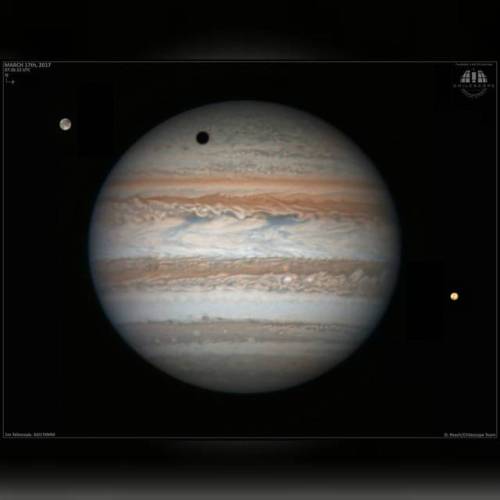 Ganymede’s Shadow #nasa #apod #ganymede #moon #io #moons #satellite #jupiter  #planet #solarsystem #telescope #chile #universe #space #science #astronomy
