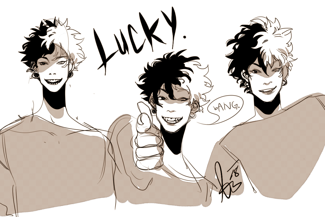 c2oh:  His name is Lucky and he’s here to ruin everyone’s lives.
