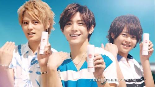 Suncut CMHey! Say! JUMP’s new upcoming single Maji Sunshine was used in this commercial! 