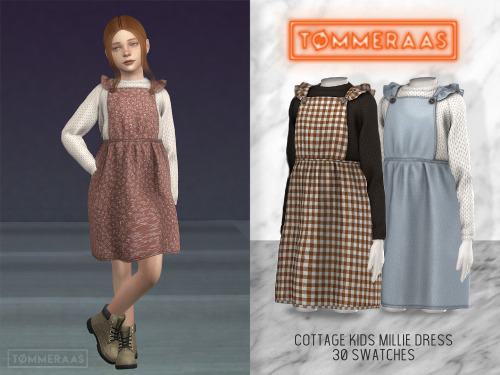 tommeraas-cc:Cottage Kids Millie Dress (#23) - TØMMERAAS - f child- outfit category- custom t