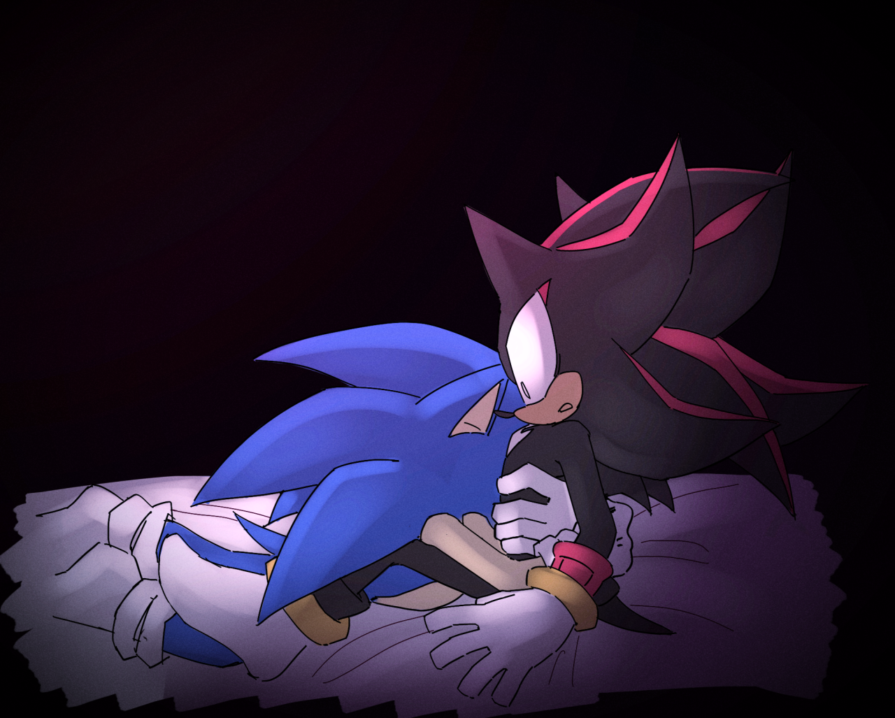 I came here for the gay hedgehogs — In a sonadow universe after