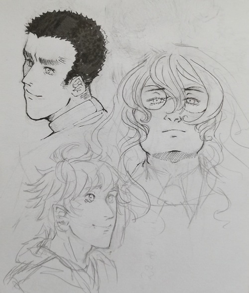 April, 2019 “(ugly) Dangan ronpa doodles (pt.3)”Random doodles where I practiced speed, 