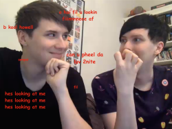 amazingemmaisonfire:  its-just-phun-to-imagine:  Phan Liveshow - 27/4/15 &lt;3 &lt;3or an excuse for me to mess around with comic sans  This may or may not be my new header for mobile