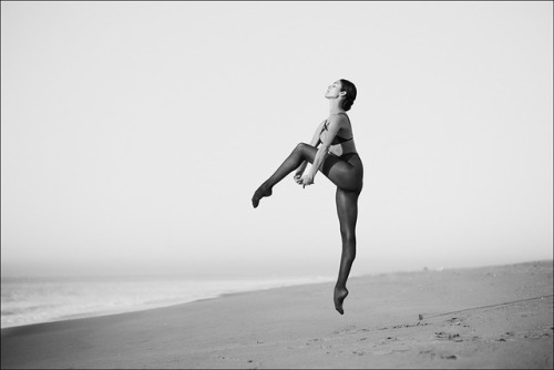 ballerinaproject: Brittany De Grofft - Fort Tilden Beach, New York City Follow the Ballerina Project