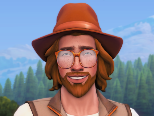 missrubybird: Bernard Vogelbaumfor @simsnowtato who requested a socially awkward Sim who loves Natur