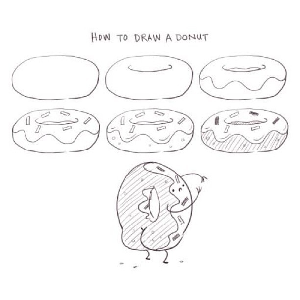Philip Tseng: how to draw a donut.