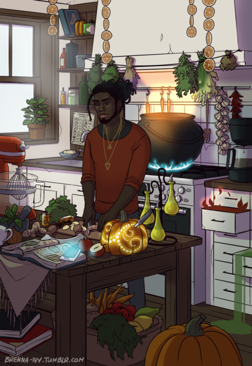 brenna-ivy: It is done! The Modern Male Witch: Kitchen is here! :DHe is a bit messy, but he can alwa