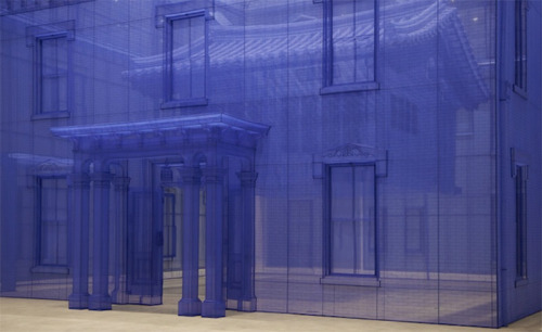 exhibition-ism:Do Ho Suh’s massive silk installation entitled ‘Home Within Home Within H