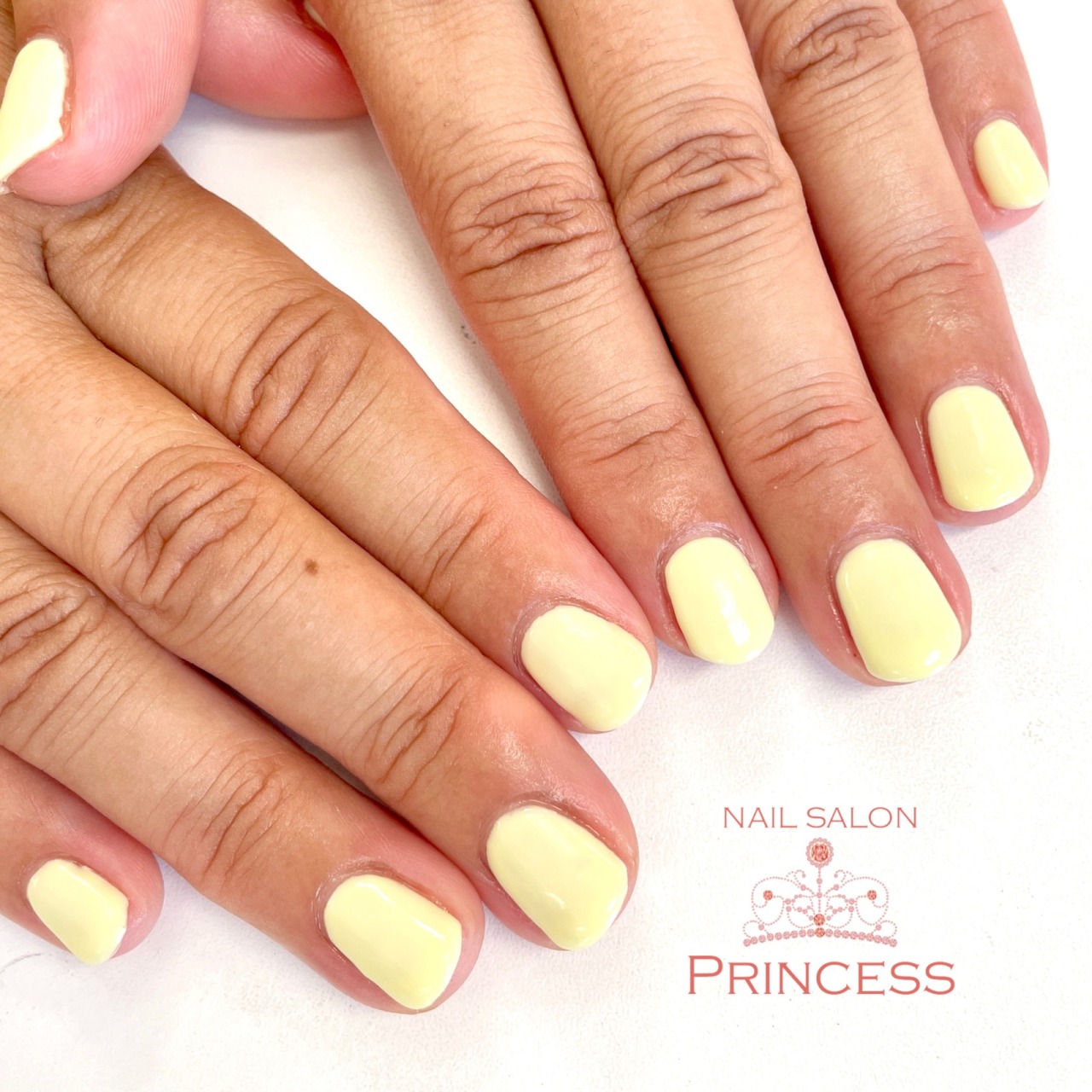 Nailsalon Princess つくばみらい市n様のネイル イエローネイル