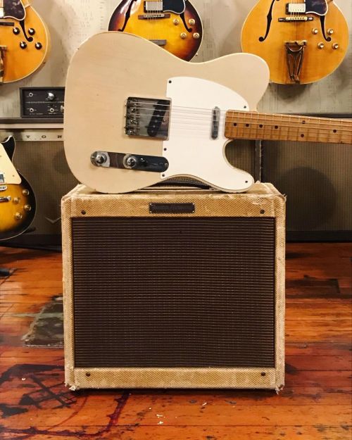 Matchy matchy 1958 Fender Telecaster and Harvard. Steve Cropper vibes! #Fender #VintageFender #Telec