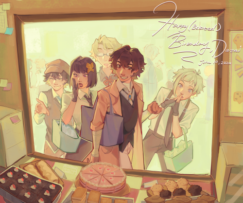 Happy (belated) Birthday To Dazai 🫶 Sorry This Is Late…>