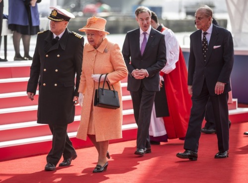 Queen Elizabeth II and Prince Philip, Duke of Edinburgh attended the official naming ceremony of ‘Br
