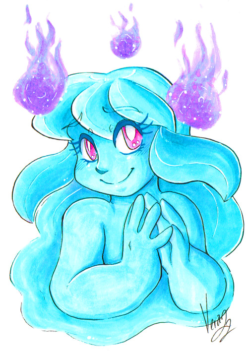 Whipped up some traditional art for a change, so have a friendly little ghost. 