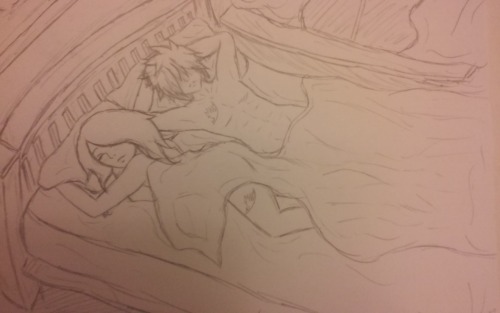 peoniespoppiesandowlsohmy:  As close to Gruvia smut as I will probably ever get. Lol 