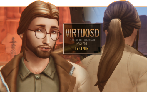 “Virtuoso” - EP09 Wood Pick Braid Mesh Editi have a merman w thicc long hair and for som