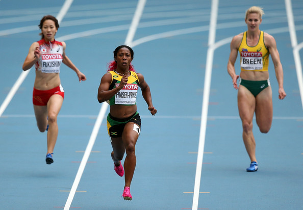 terrasmiles:  callmefranz36:  Shelly Ann Fraser ………..Jamaica   We Likkle but