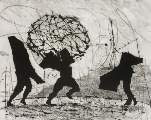 regardintemporel:  William Kentridge - Three Shadows, 2003