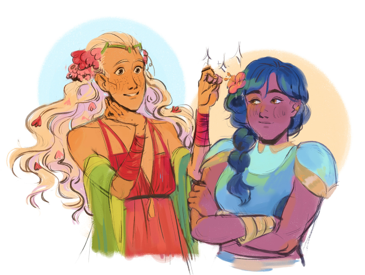 thepirateandhisprincess: yorufi:  day 1: colors/seasons     warm  &amp; sunny