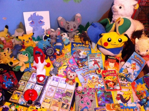 canonescapist: The kids I work with wanted me to take a picture of my and my bfs extensive pokemon c