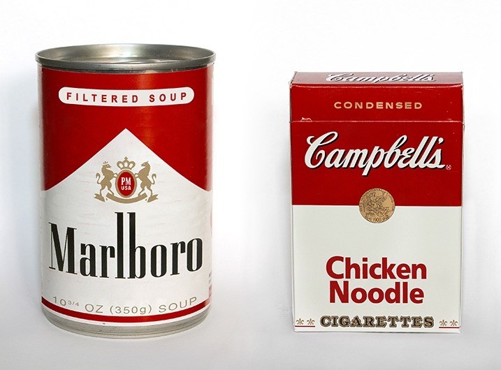 showslow:  Marlboro Filtered Soup, Campbell’s Chicken Noodle cigarettes by Jeff
