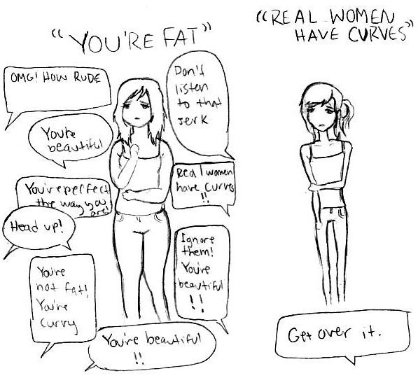 castielsteenwolf:  rayne-the-lesbian:  lazykatt:  Thin privilege does not exist.