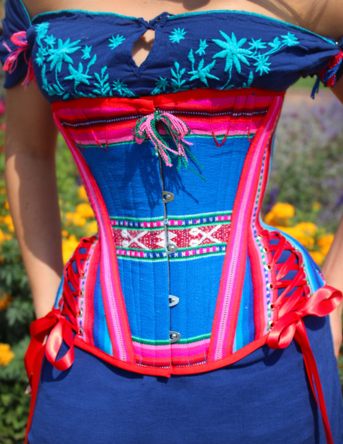 straitlaceddame: Corset: “The Sarape Ani” by Jill Hoverman, of ROMANTASY Exquisite Corsetry Photogra