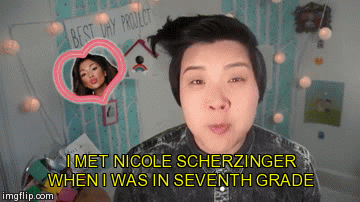 mohnfrau:Watch Grace’s episode about kissing Nicole Scherzinger and not kissing Grumpy Cat:&nb
