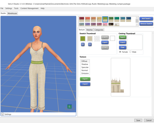 problems exporting mesh sims 4