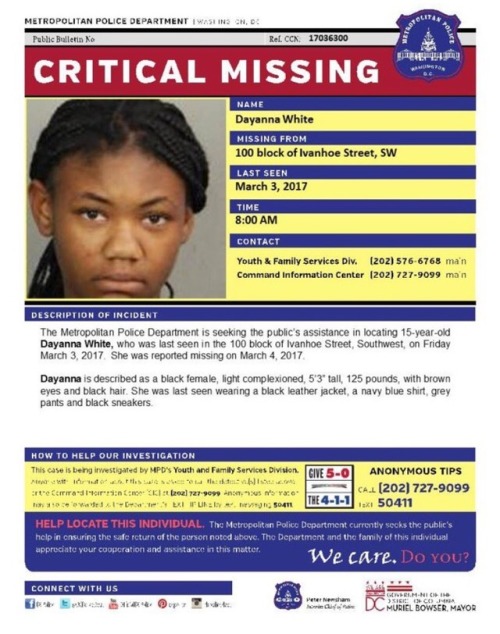 katiesmindpalace19912: weavemama: Over the past few days, a lot of black girls have gone missing a