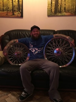 Feeling the love for my Harley wheels