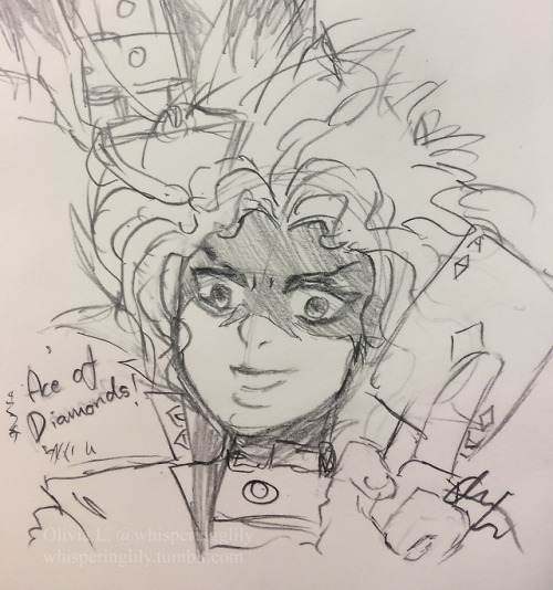 whisperinglily: I started reading Yu-Gi-Oh! again so here is some in class doodles