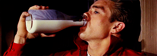 smokeymcbandit:Aaah milk, sweet, sweet 3.5%, whole milk. My love
