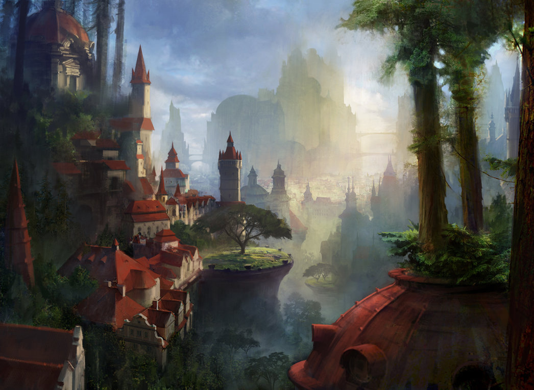 cinemagorgeous:  Fantasy artwork by Adam Paquette.