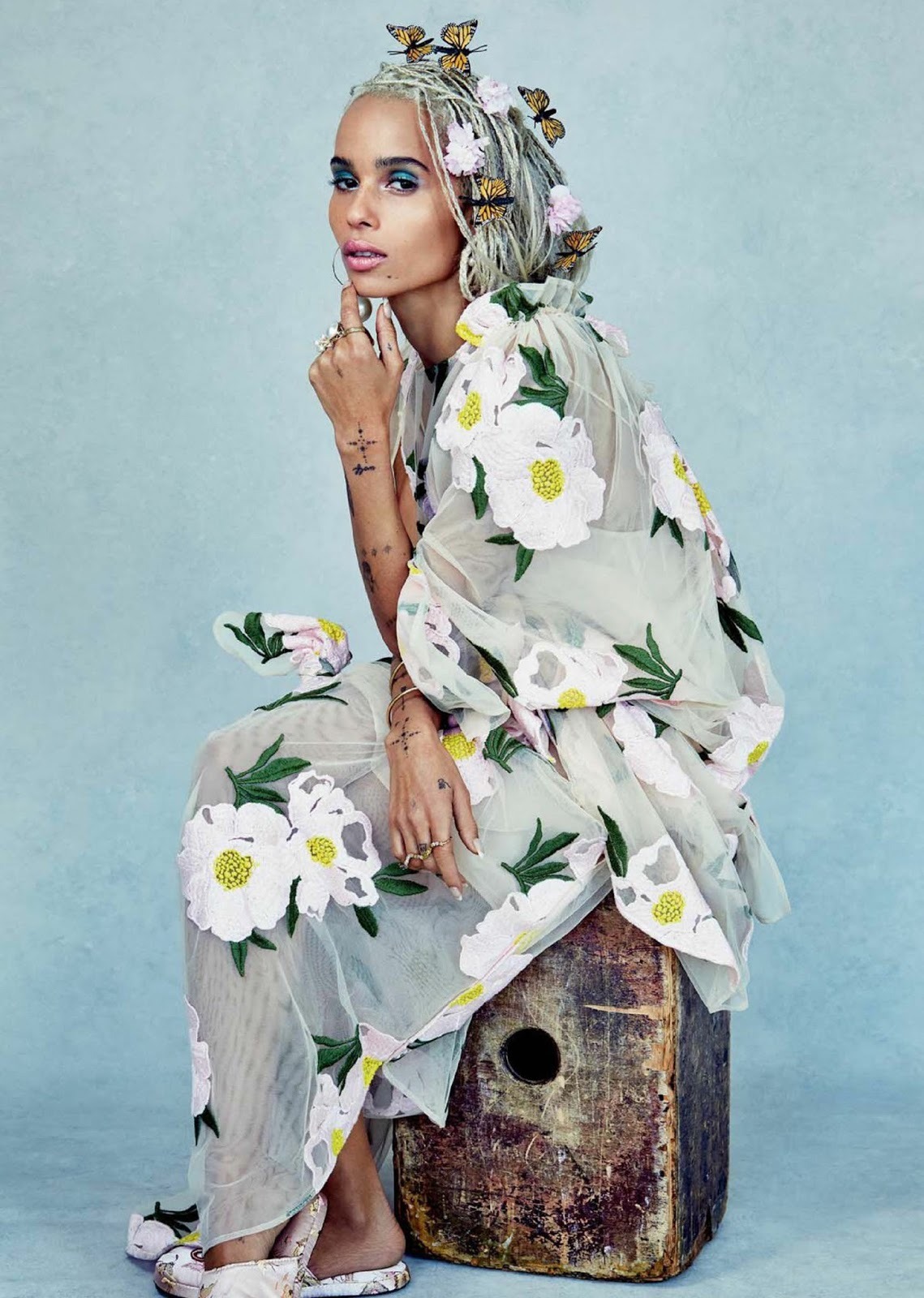 visualjunkee: ZOË - model: Zoe Kravitz - photography: Patrick Demarchelier - styling: