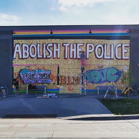 ‘Abolish the Police’Seen in Minneapolis, Minesota