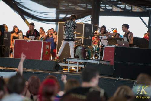 Breathe Carolina playing at the Vans Warped Tour at Darien Lakes (Buffalo, NY) on 7.8.14 Copyright 2