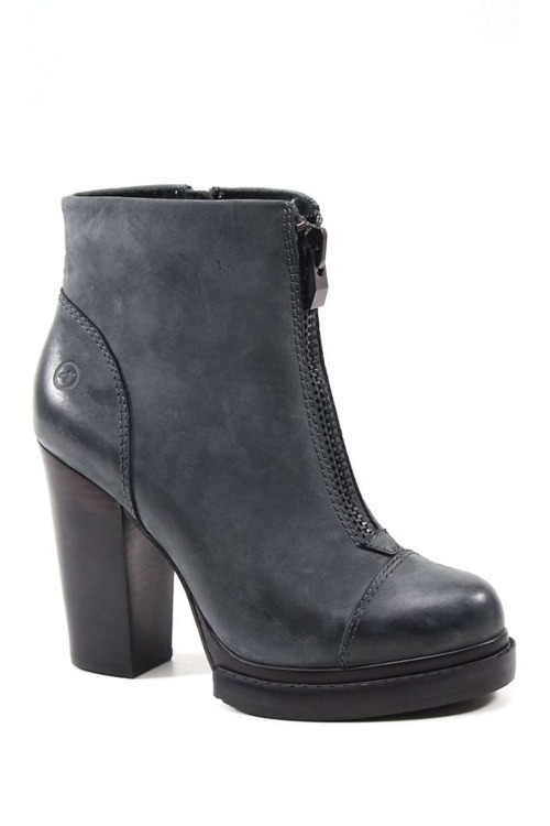 High Heels Blog Clock Out Chunky Heel BootieYou’ll love these Boots…. via Tumblr