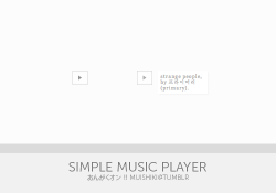 wabileightonart:  SIMPLE MUSIC PLAYER !!get the codes here, tutorial included. demo here. hope you like it ^^  