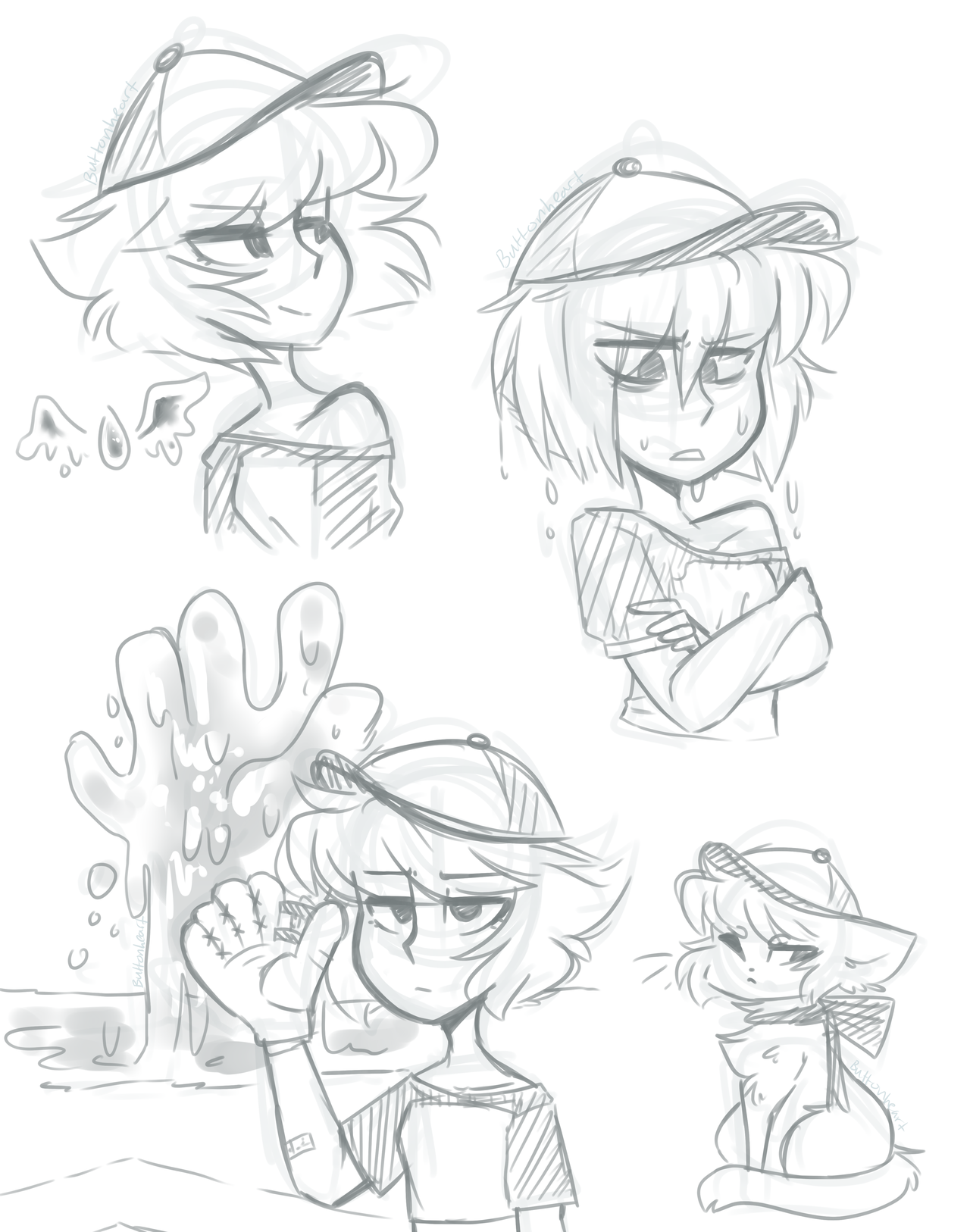 buttonheart:  (It’s late sorry) I was originally gonna do a full colour picture