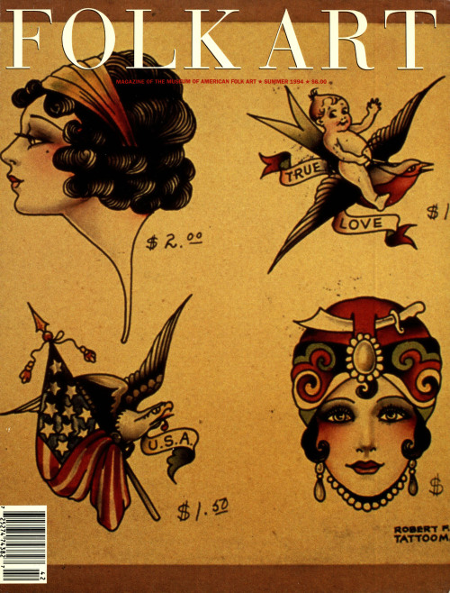 A late nineteenth, early twentieth century tattoo pattern book is now on view at the museum and serv