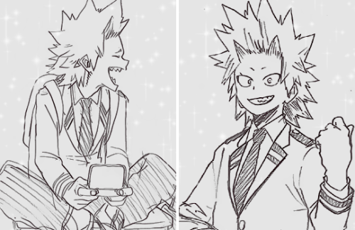 ✩ Kirishima Eijirou ⋆ 切島鋭児郎 + Horikoshi’s Sketches ✩ 