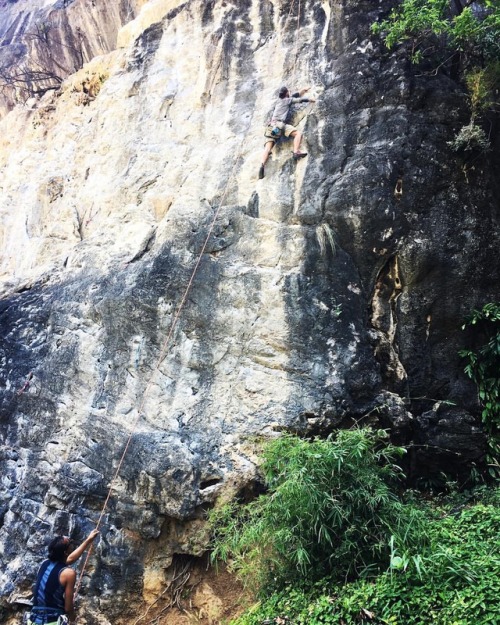 emphatic-nomadic:Climbing the Diamond Cave Wall on East Railay, Krabi, Thailand