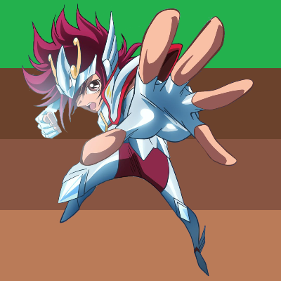 Pegasus Kōga from Saint Seiya Omega eats dirt!requested by anon