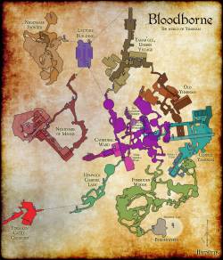 Theomeganerd:  Complete Map Of Bloodborne