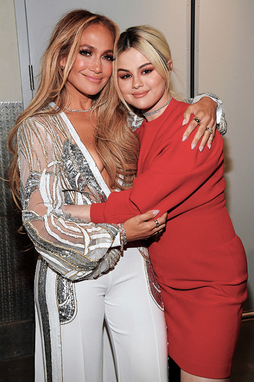 Jennifer Lopez and Selena Gomez attend Global Citizen VAX LIVE: The Concert To Reunite The World at 