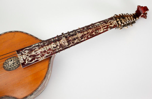 The Victoria and Albert Museum says: Viols were bowed instruments ranging from treble to bass, but b