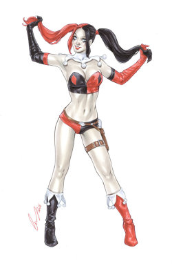 comicsodissey:  Harley Quinn Red Black by