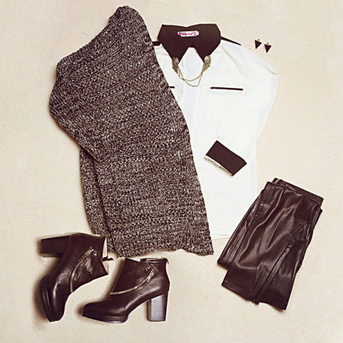 noxiously: Knit Cardigan on sheinside.