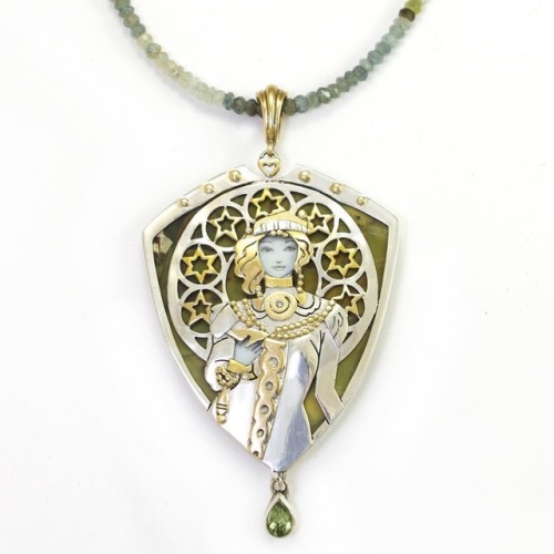 angryhealer: sosuperawesome: Art Nouveau Goddess Jewelry Kelly Morgen on Etsy See our #Etsy or #Jewe