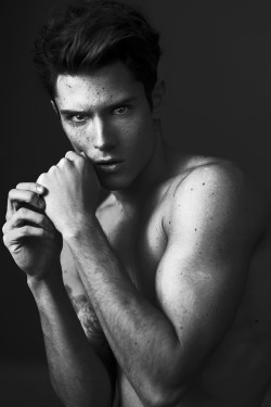 strangeforeignbeauty:  Diego Barrueco | Photographed by Dimitris Theocharis [ b&amp;w | male models | popular | facebook | twitter | google+ | instagram ] 